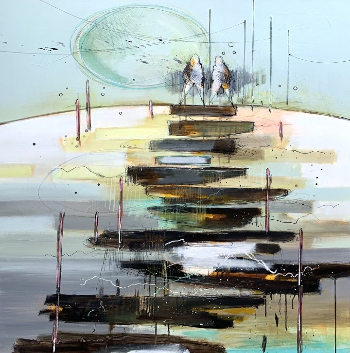 Casper Eliasen, We can do it 100x100 cm. 13.000 kr.