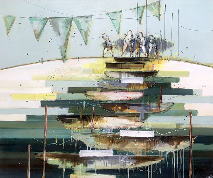 Casper Eliasen, CELEBRATION 100x120 cm. 15.000 kr.